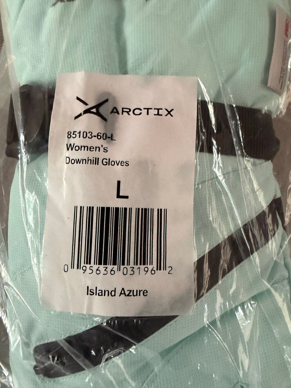 Arctix Women's Downhill Ski Gloves Island Azure Size Large L New with Tags